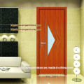 Elegant Flower Pattern Glass Design Wooden Door